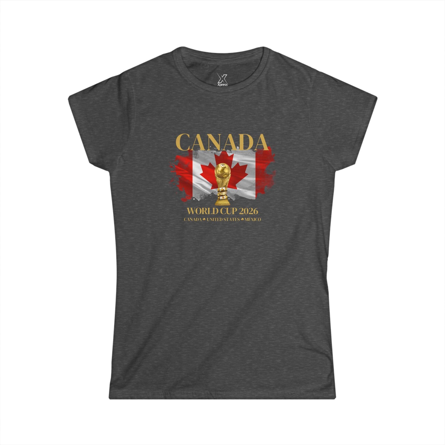 Canada!!! Show your Canadian pride with this flattering, feminine cut that’s perfect for cheering, watching with friends, or casual wear.