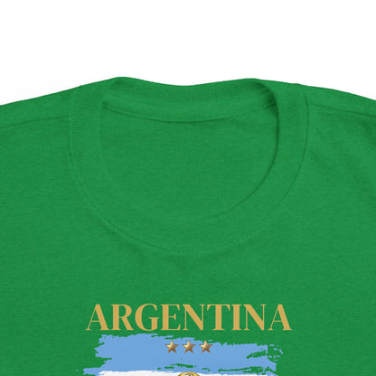 Toddler World Cup Tee, Kids Soccer Shirt, Argentina Fans Gift, Sports Toddler Outfit, Unisex Toddler Short Sleeve, Fine Jersey Tee