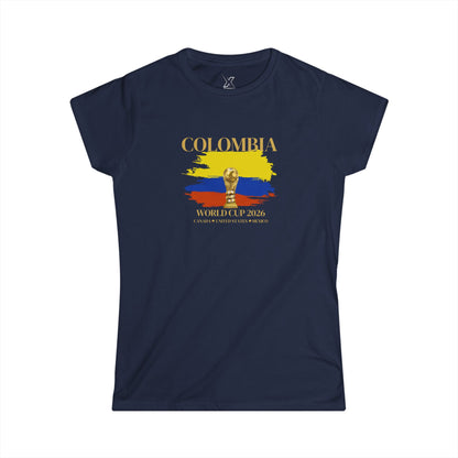 Vamos Colombia!!!! Let's Go!!! Beautiful Design Women’s World Cup Tee.