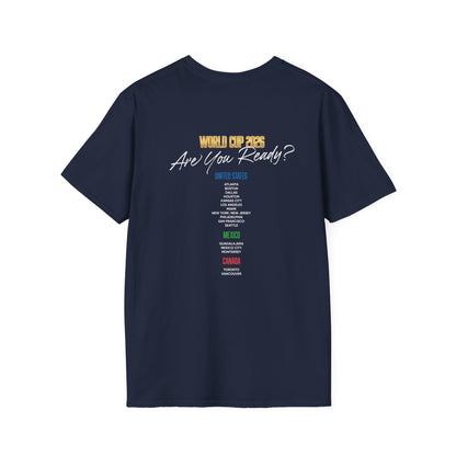 Canada, United States, and Mexico! This World Cup 2026 Is Louder Than Ever! Let's Make History With This Unisex Softstyle T-Shirt!  ALL PRICES INCLUDE SHIPPING WITHIN THE USA.
