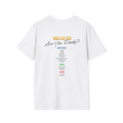 Canada, United States, and Mexico! This World Cup 2026 Is Louder Than Ever! Let's Make History With This Unisex Softstyle T-Shirt!  ALL PRICES INCLUDE SHIPPING WITHIN THE USA.
