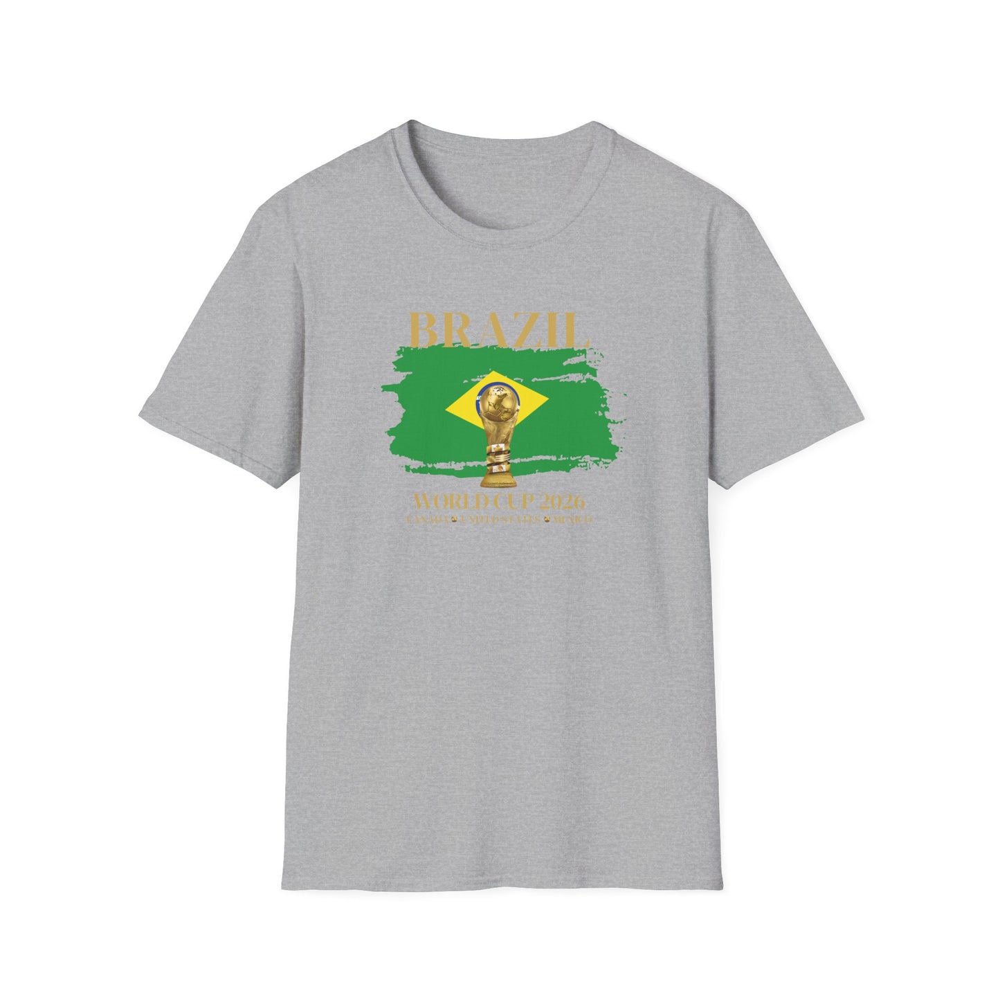 Ignite Your Brazilian Passion with this Brazil World Cup Unisex T-Shirt, Soccer Fan Apparel, Sports Tee, Gift for Football Lovers, 2026 Championship Shirt