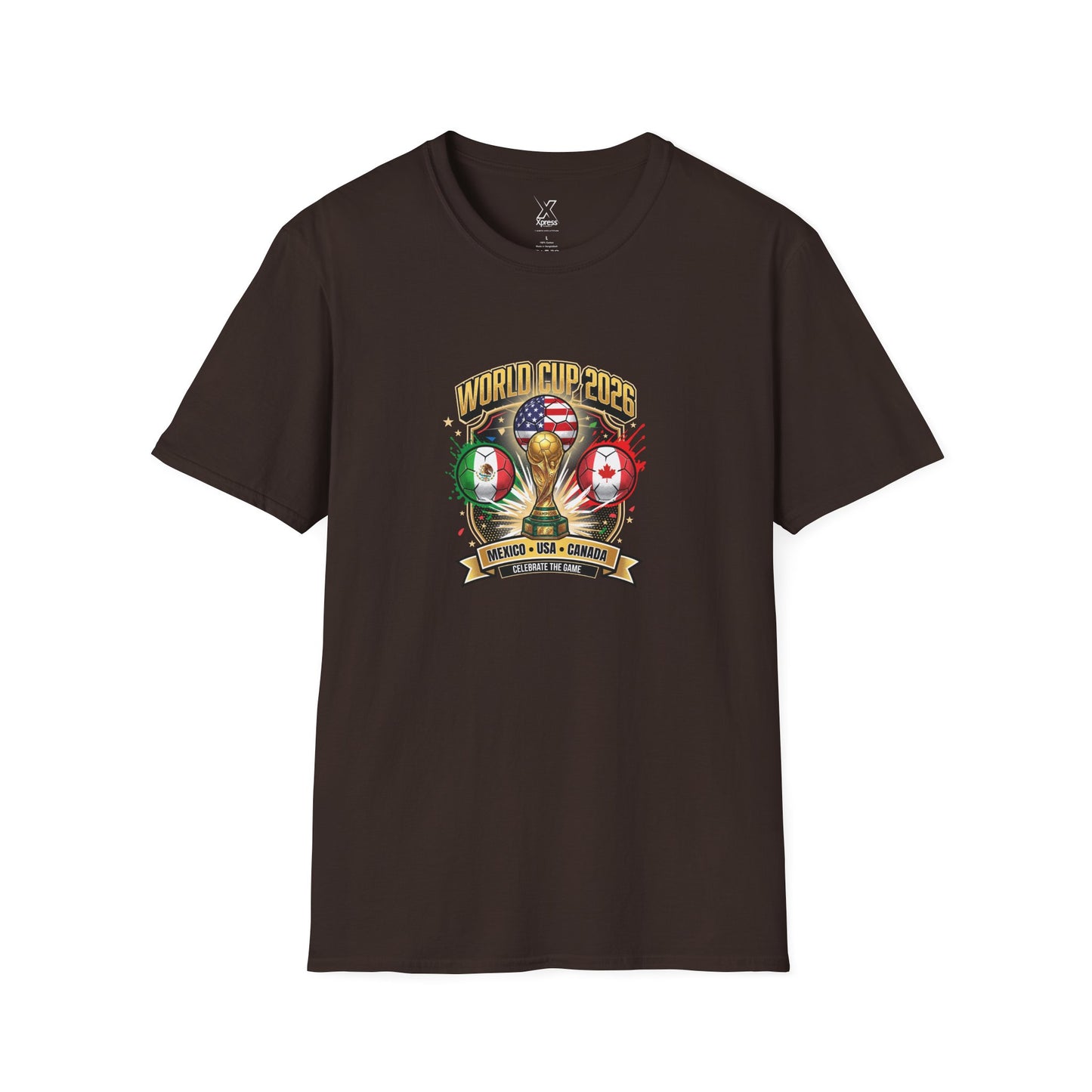 Canada, United States, and Mexico! This World Cup 2026 Is Louder Than Ever! Let's Make History With This Unisex Softstyle T-Shirt!  ALL PRICES INCLUDE SHIPPING WITHIN THE USA.