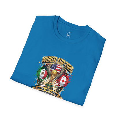 Canada, United States, and Mexico! This World Cup 2026 Is Louder Than Ever! Let's Make History With This Unisex Softstyle T-Shirt!  ALL PRICES INCLUDE SHIPPING WITHIN THE USA.