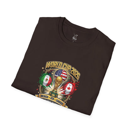 Canada, United States, and Mexico! This World Cup 2026 Is Louder Than Ever! Let's Make History With This Unisex Softstyle T-Shirt!  ALL PRICES INCLUDE SHIPPING WITHIN THE USA.